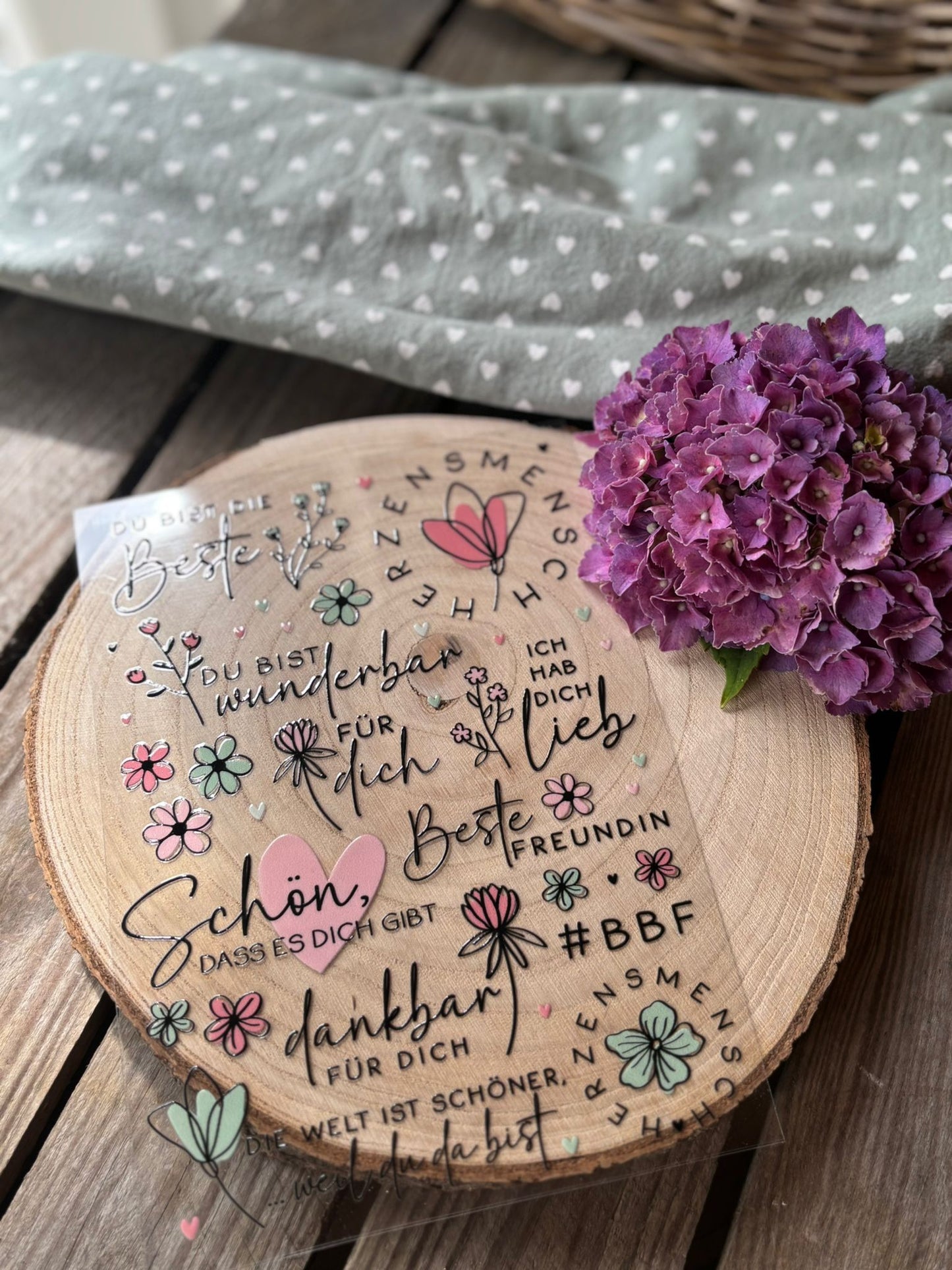 Rub-On Bogen "Beste Freundin" A5