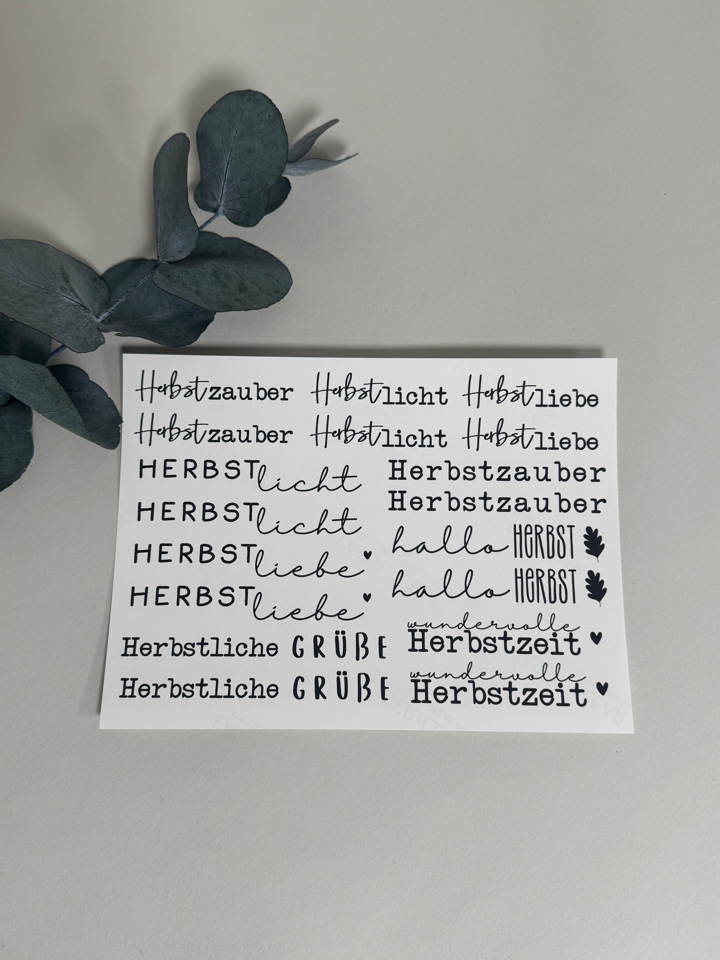 Kerzenfolie *Herbstzauber* Stabkerzen
