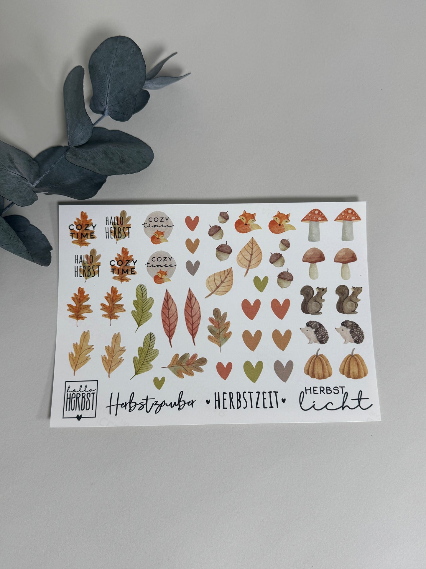 Kerzenfolie *Herbst Woodland* Stabkerzen