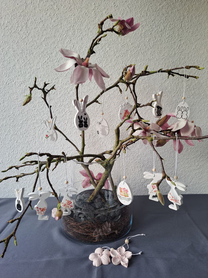 Rub On Aufkleber Kombi Hase mini für Zb Anhänger Magnete uvm A5 2x A6  Randloser Premium-Look   ✔ Besondere Haptik 